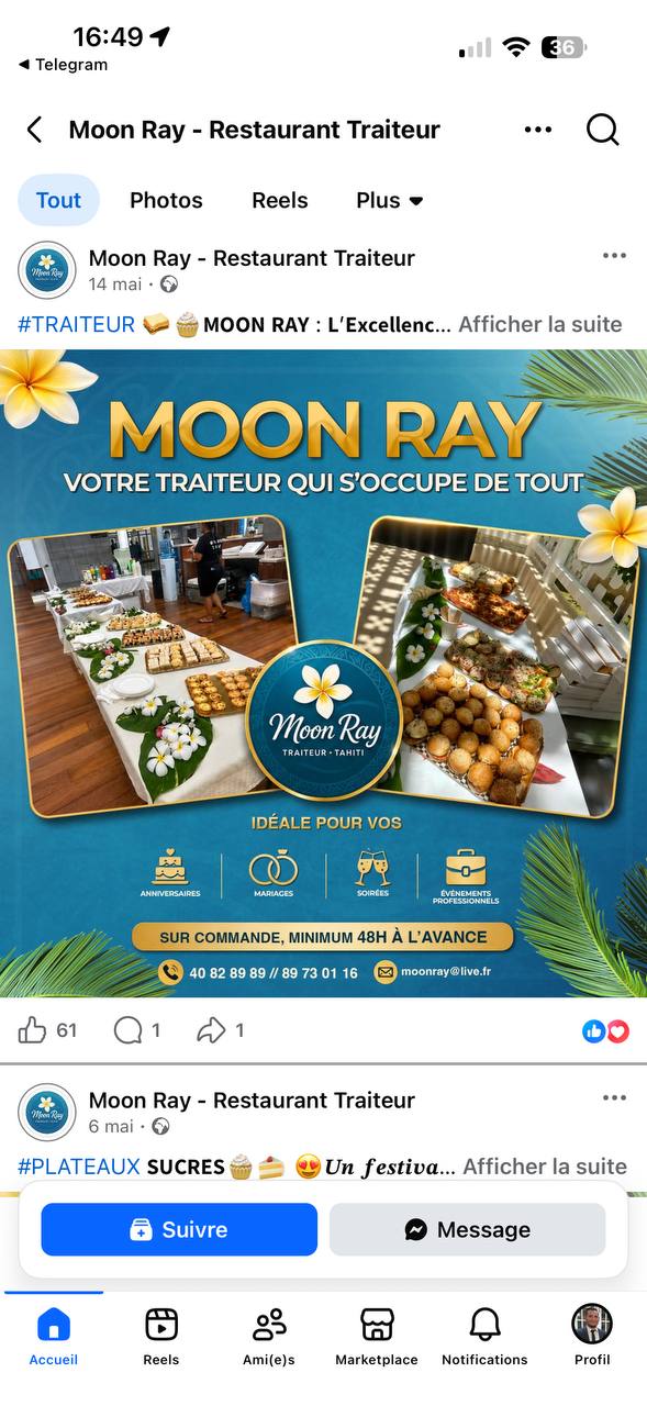 Événement Moon Ray - Réalisation 3